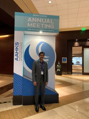 2019.11.5-8-Dr-N-Rajkumar-@-AAHKS-2019-Annual-Meeting-of-the-American-Association-of-Hip-and-Knee-Surgeons-Dallas-USA