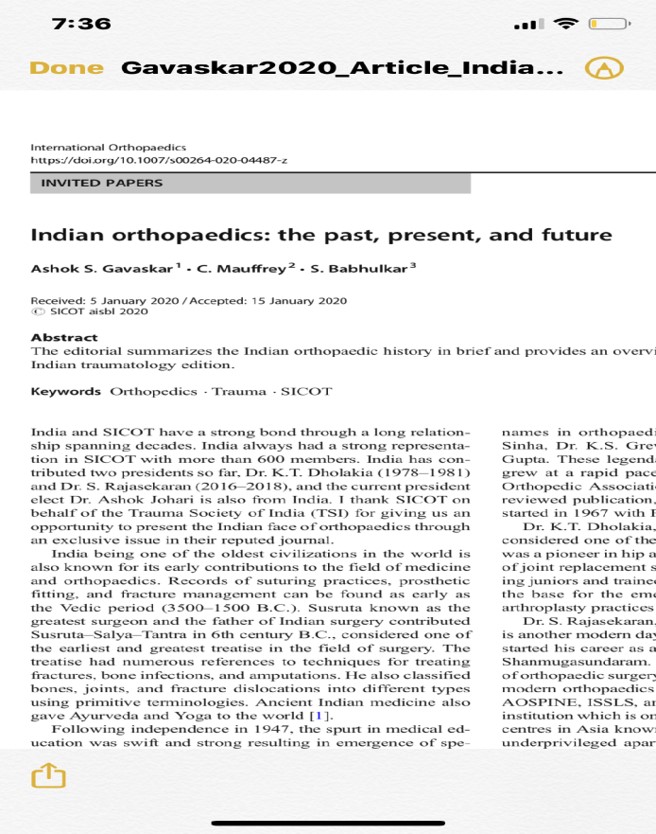 2020.01.23-Indian-orthopaedics-the-past-present-and-future-by-Dr-Ashok-S-Gavaskar-SICOT-Journal